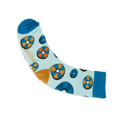 An image of a Mint Rings calf length sock by Doris & Dude
