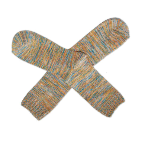 An image of Slouchy Blue, calf-length sock by Doris & Dude