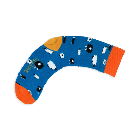 An image of a Blue Sheep calf length sock by Doris & Dude