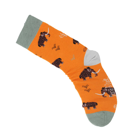 An image of a Orange Woolley Mammoth calf length tights by Doris & Dude