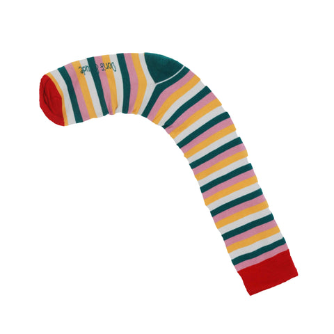 An image of a Pink Stripe  knee length sock by Doris & Dude