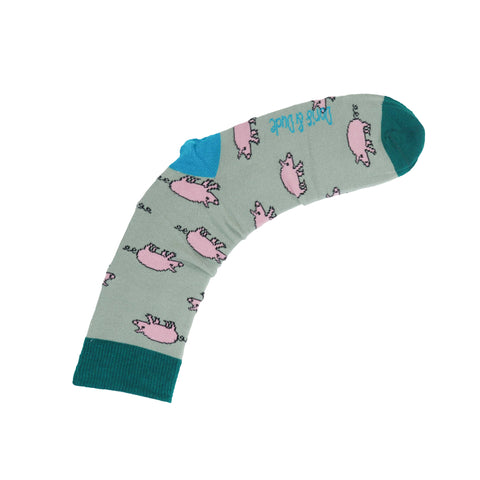 An image of a Sage Pigs  calf length sock by Doris & Dude